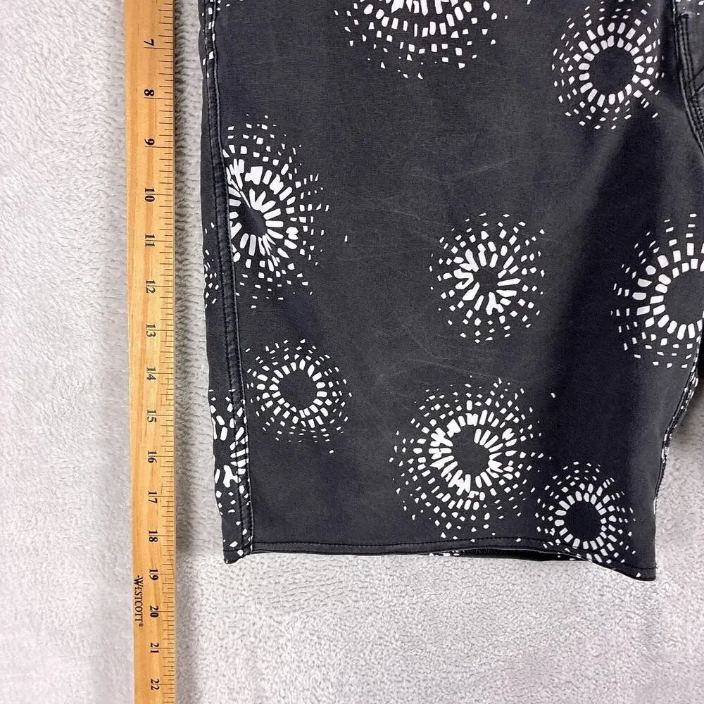 Billabong Board Shorts Men 36 Black Sundays Recycler Sun Faded Beach Summer Y2K